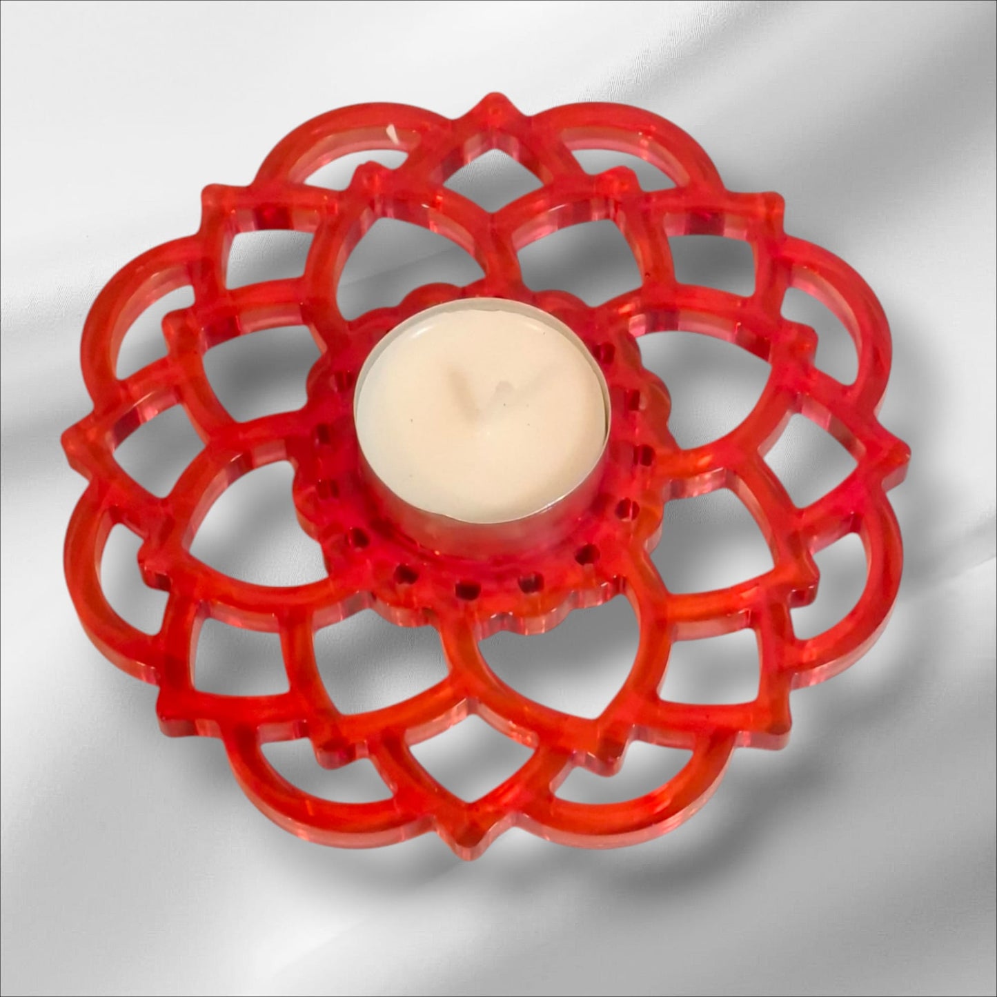 Teelichthalter große Blume