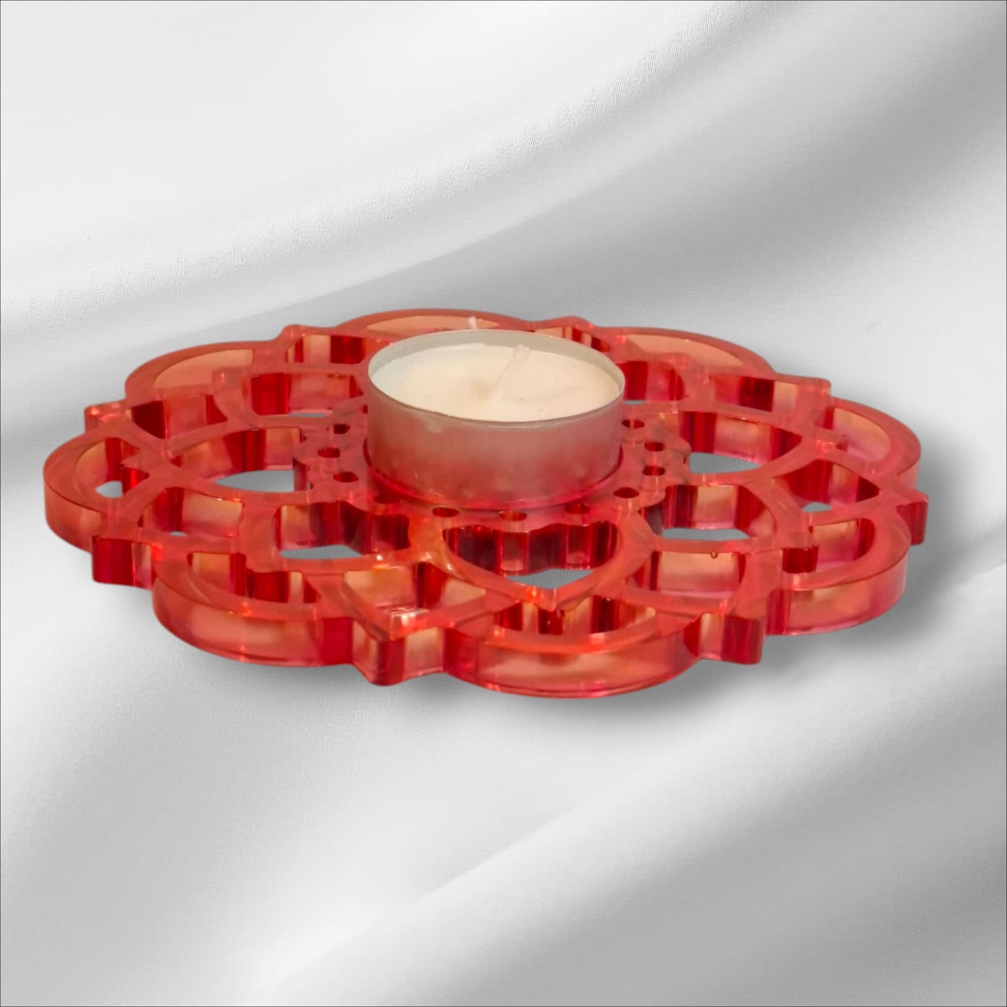 Teelichthalter große Blume