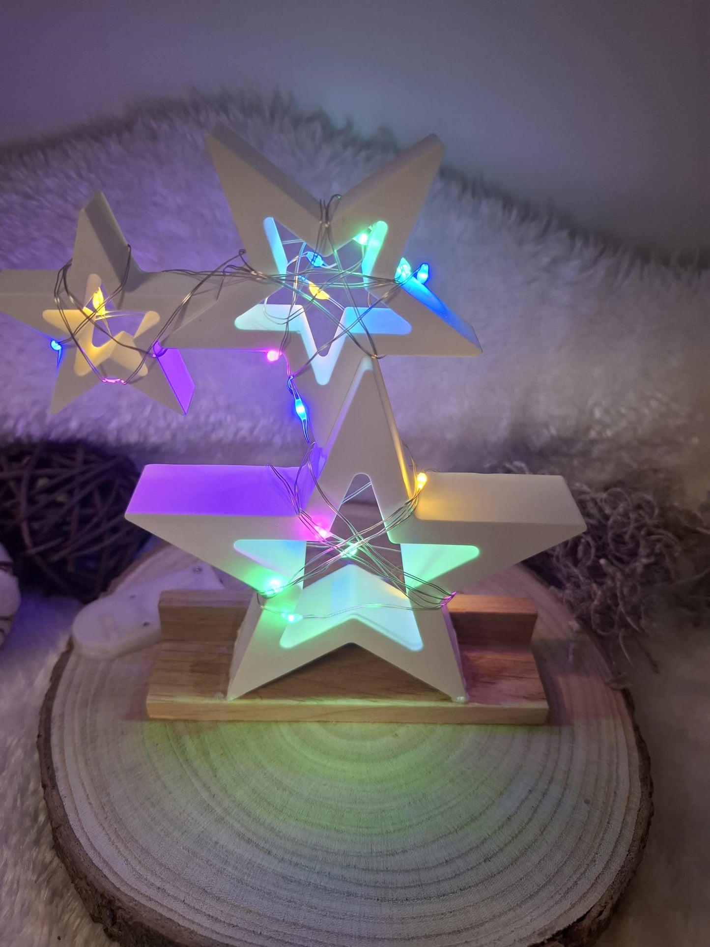 Sterne 3er Set Dekoration