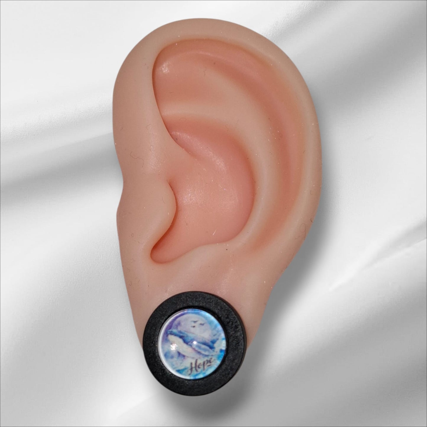 HOPE Cabochon Ohrstecker Holzfassung