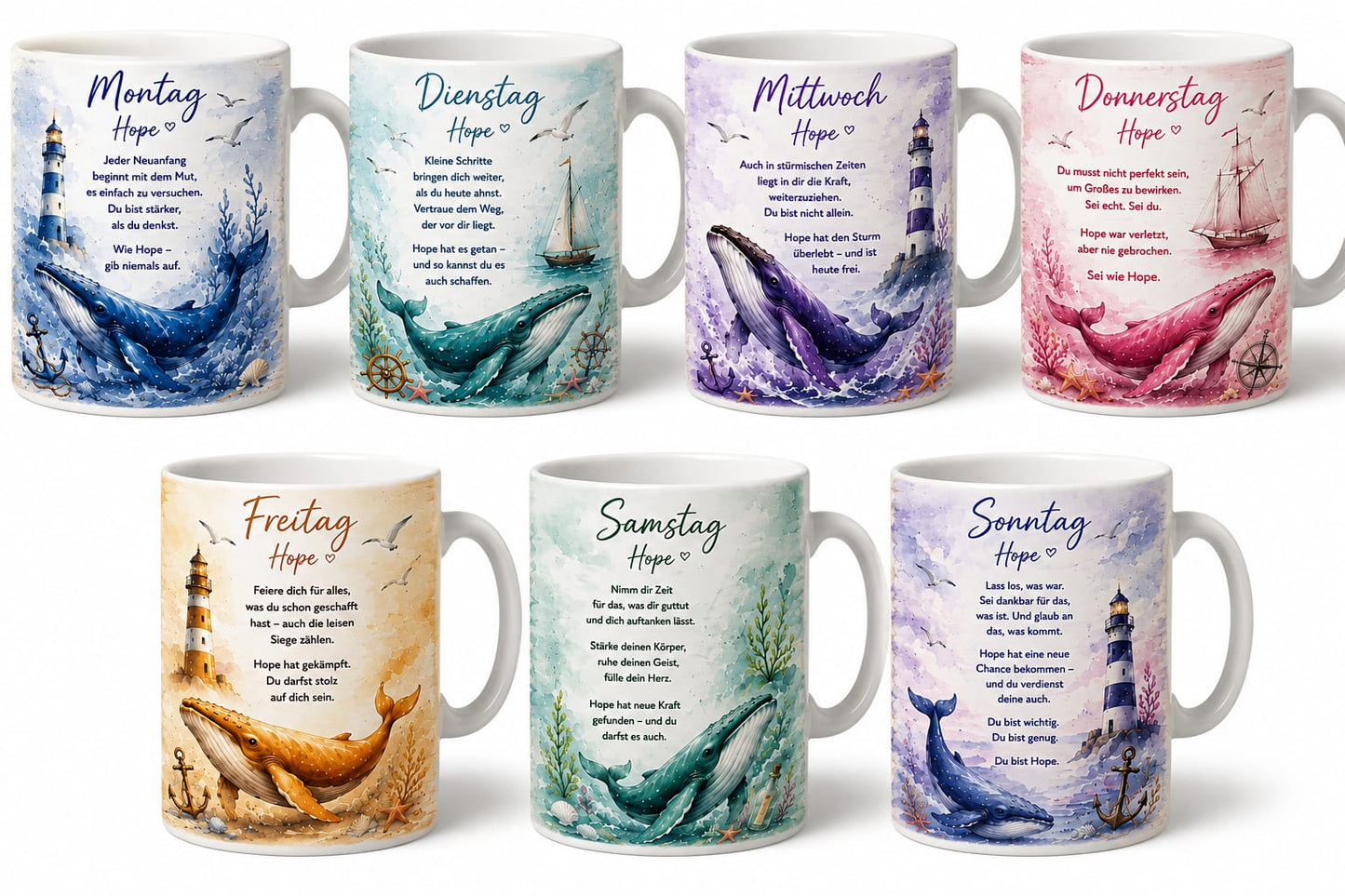 Hope Tassen Bundle Sprüche