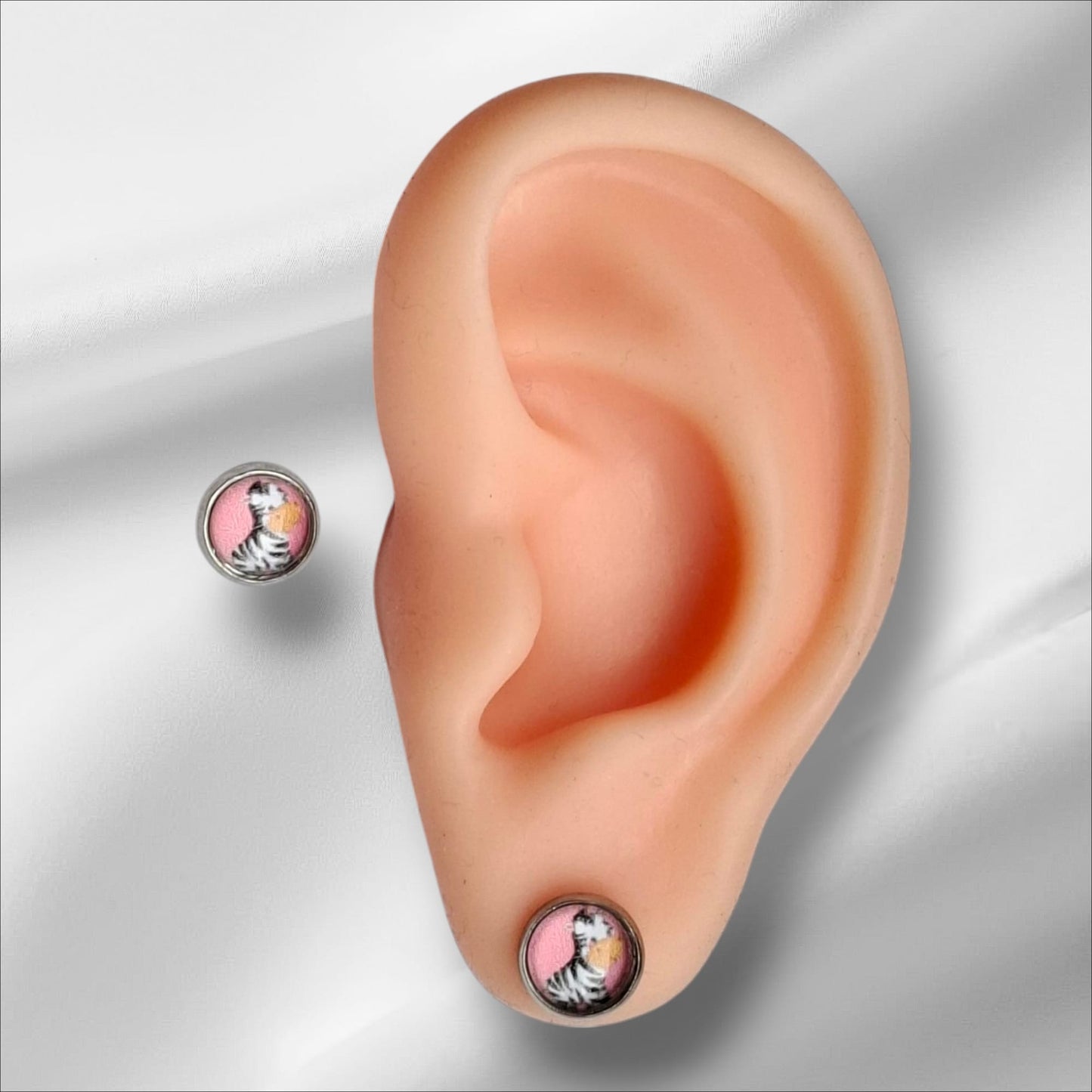 Cabochon Ohrstecker 8mm Kindermotive