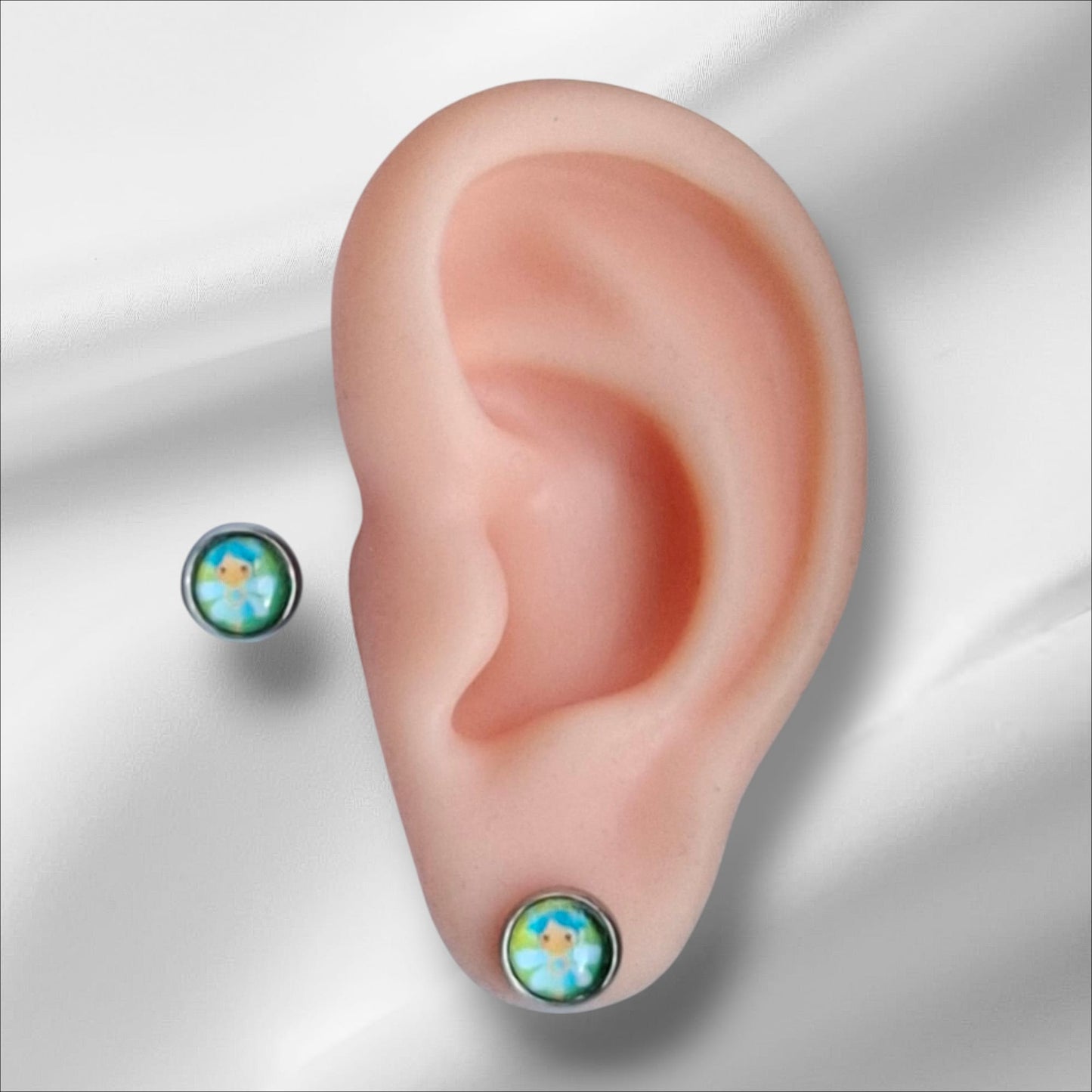 Cabochon Ohrstecker 8mm Kindermotive