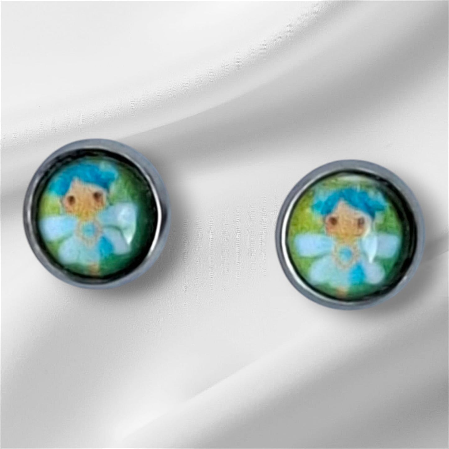 Cabochon Ohrstecker 8mm Kindermotive