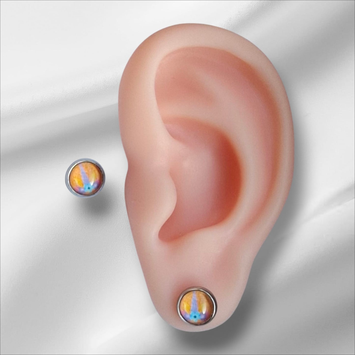 Cabochon Ohrstecker 8mm Kindermotive