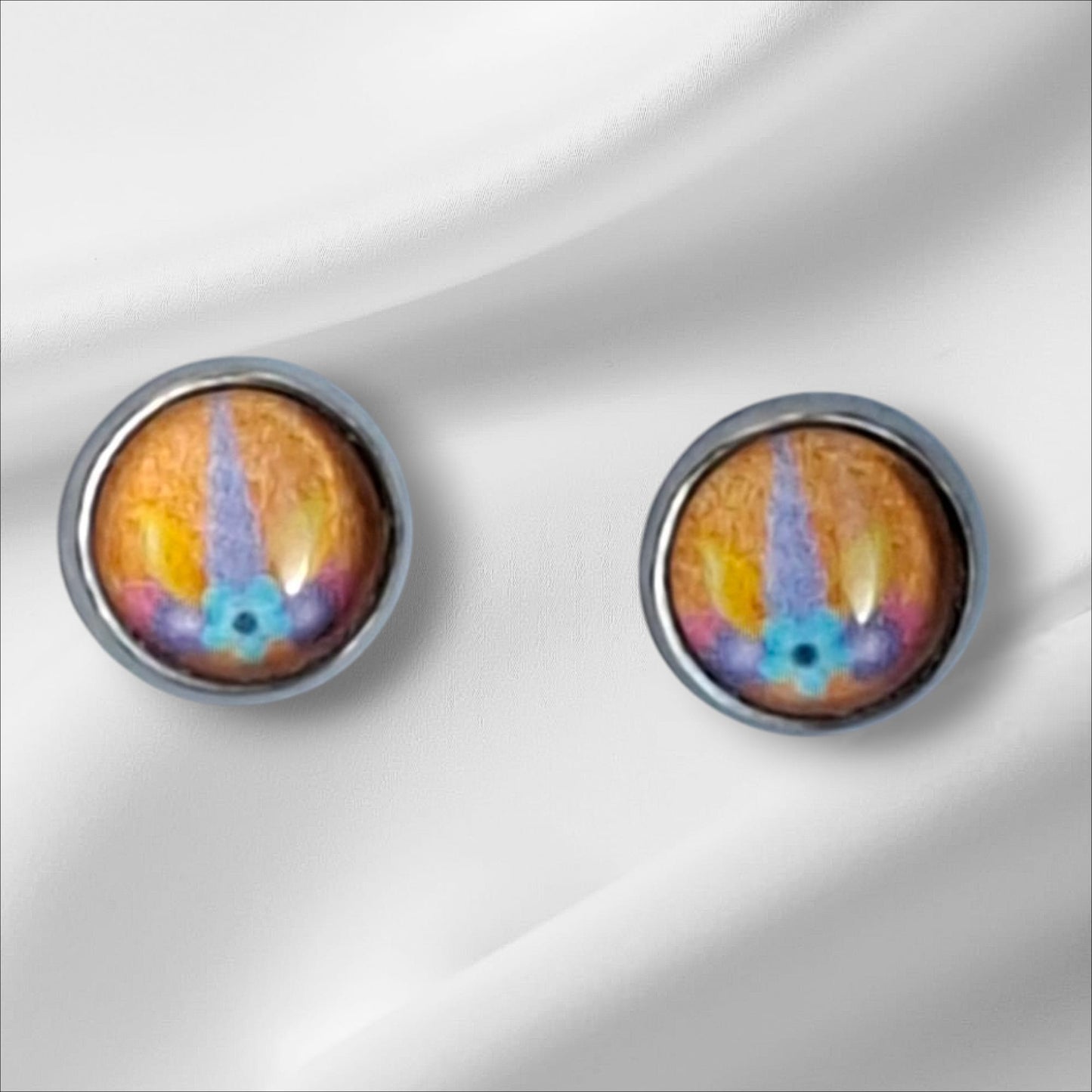 Cabochon Ohrstecker 8mm Kindermotive