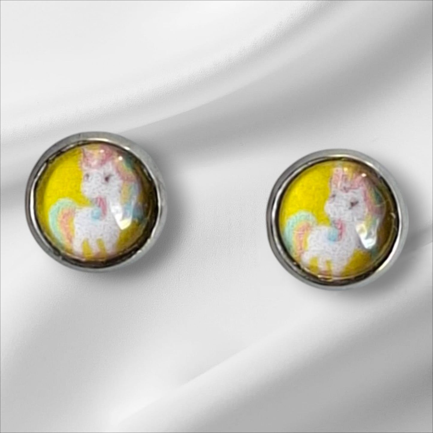 Cabochon Ohrstecker 8mm Kindermotive