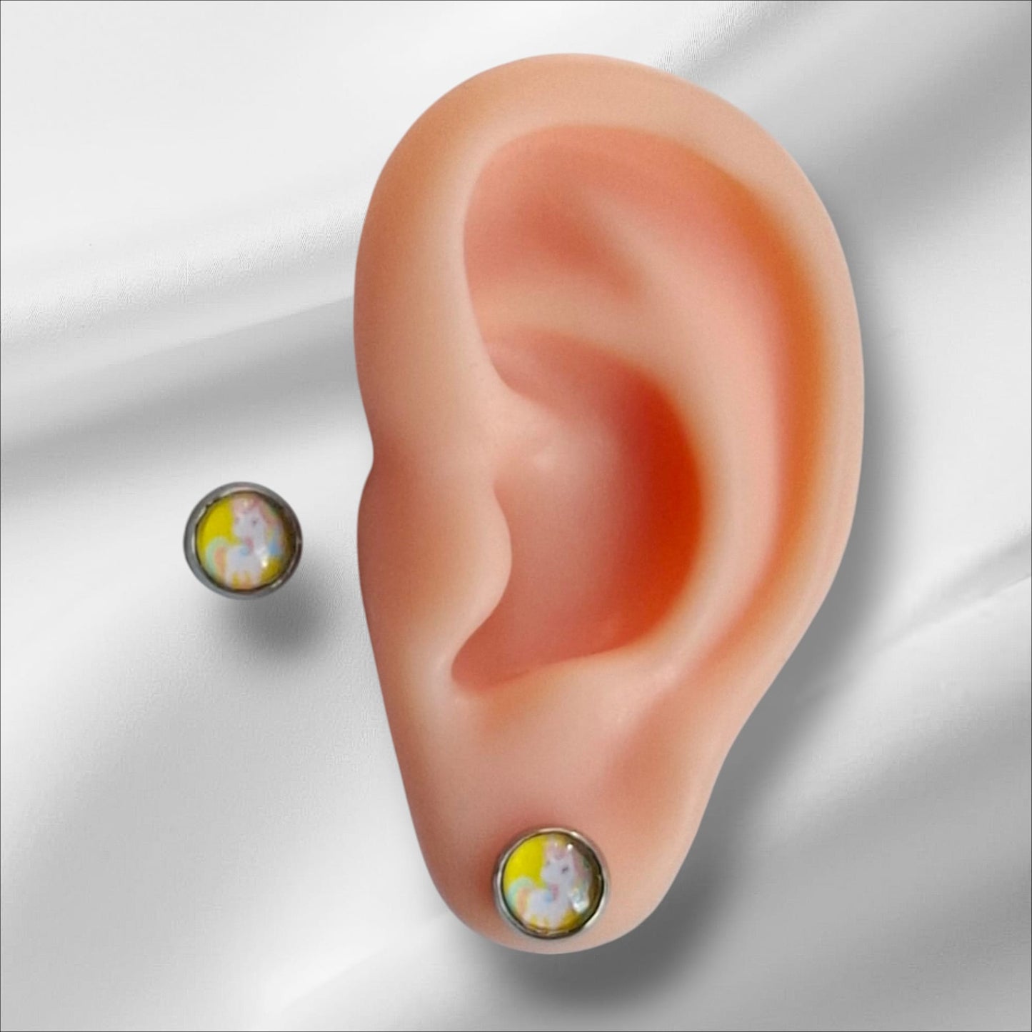 Cabochon Ohrstecker 8mm Kindermotive