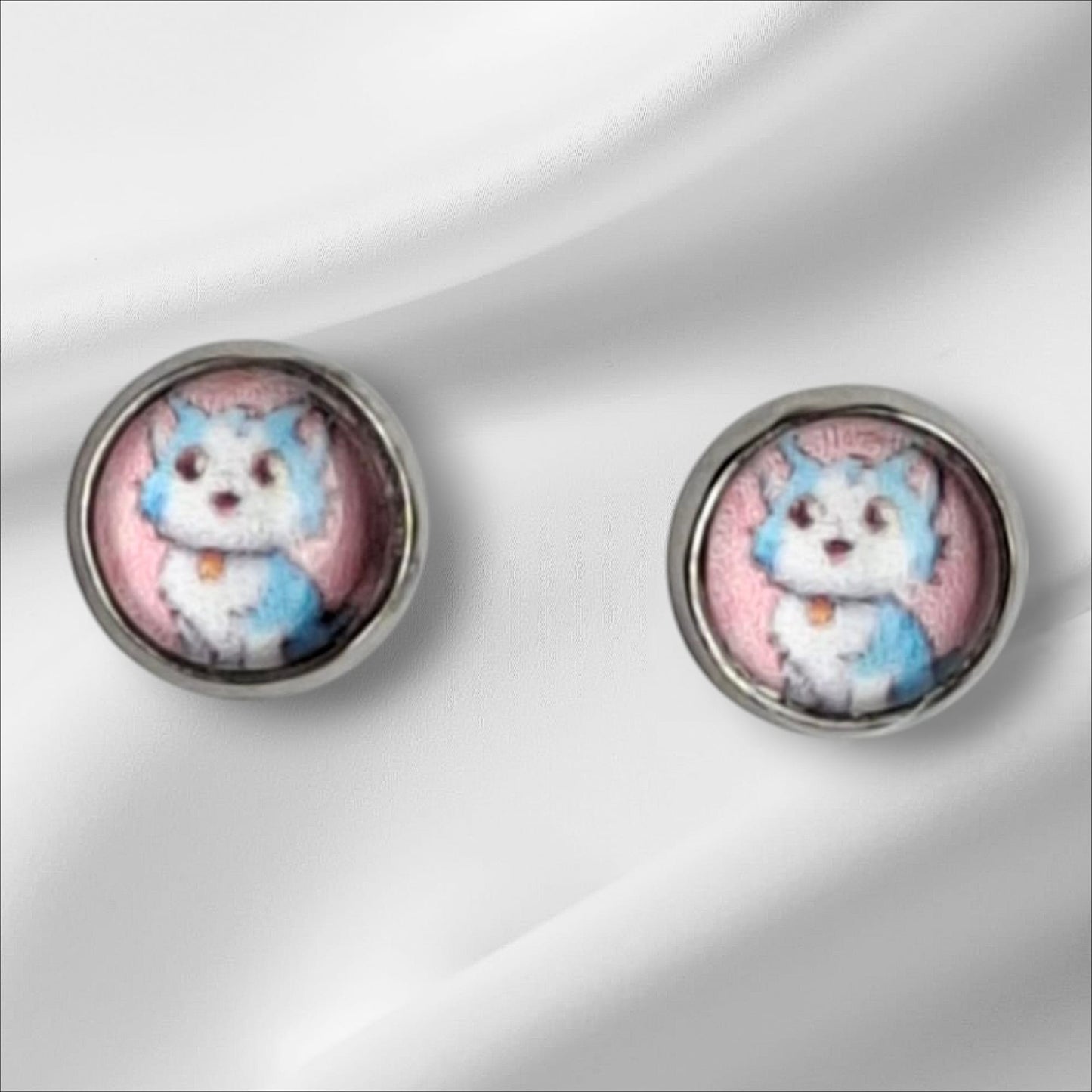 Cabochon Ohrstecker 8mm Kindermotive