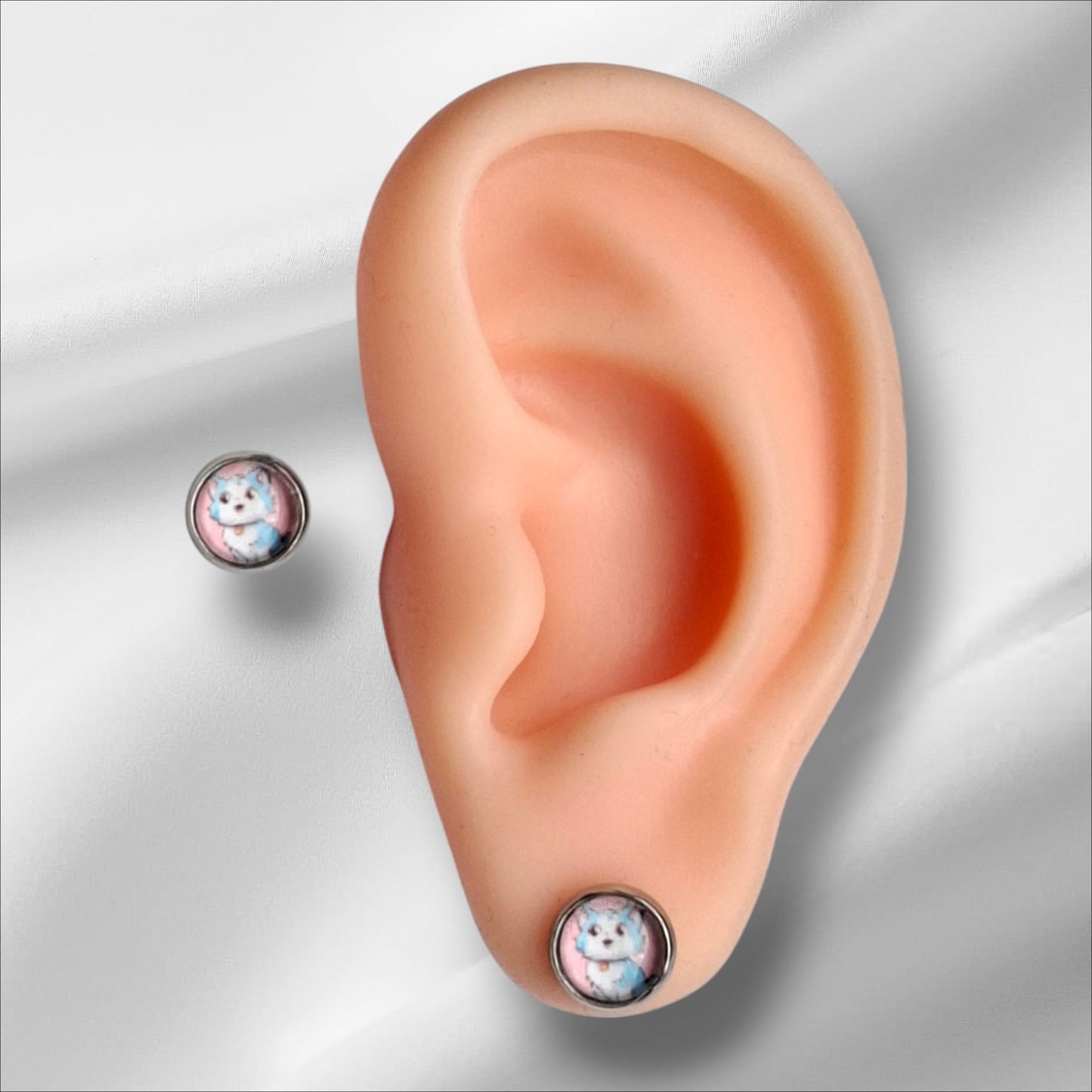 Cabochon Ohrstecker 8mm Kindermotive