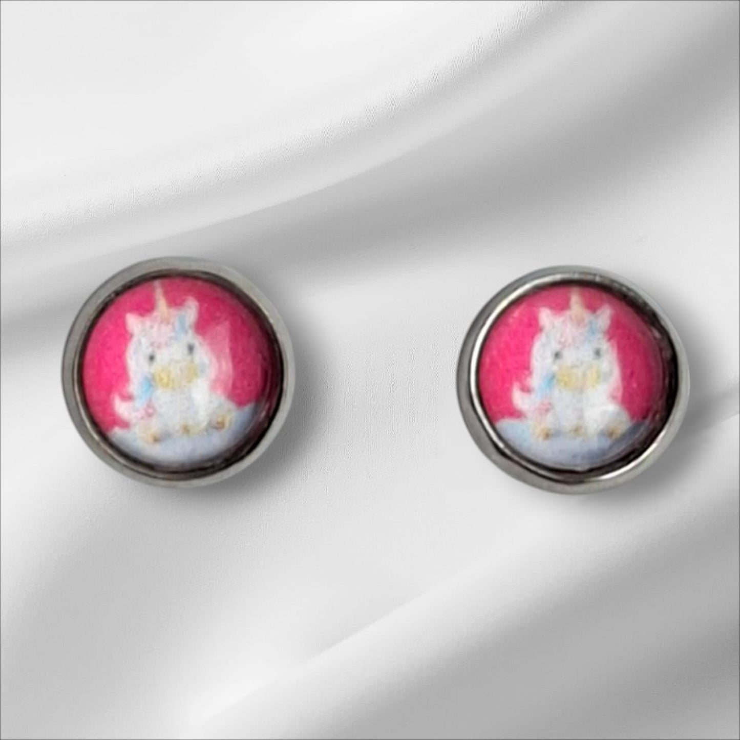 Cabochon Ohrstecker 8mm Kindermotive