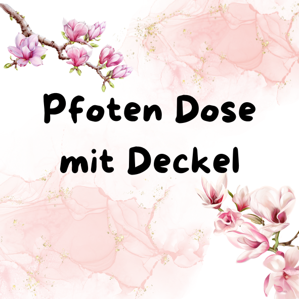 Pfoten Dose mit Deckel