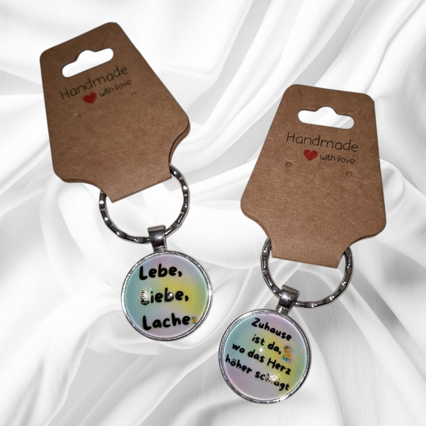 Schlüsselanhänger Merch Cabochon Edelstahl