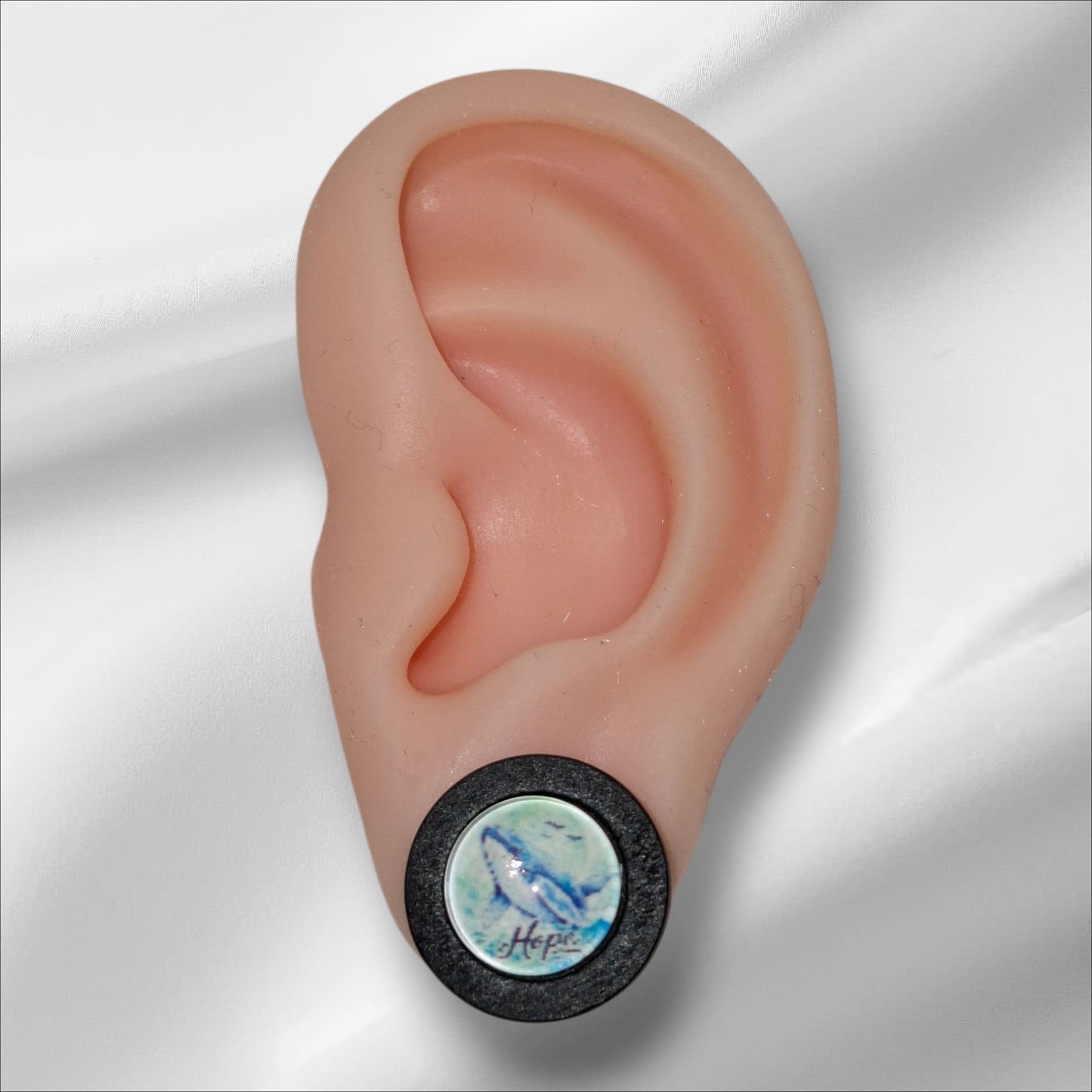 HOPE Cabochon Ohrstecker Holzfassung