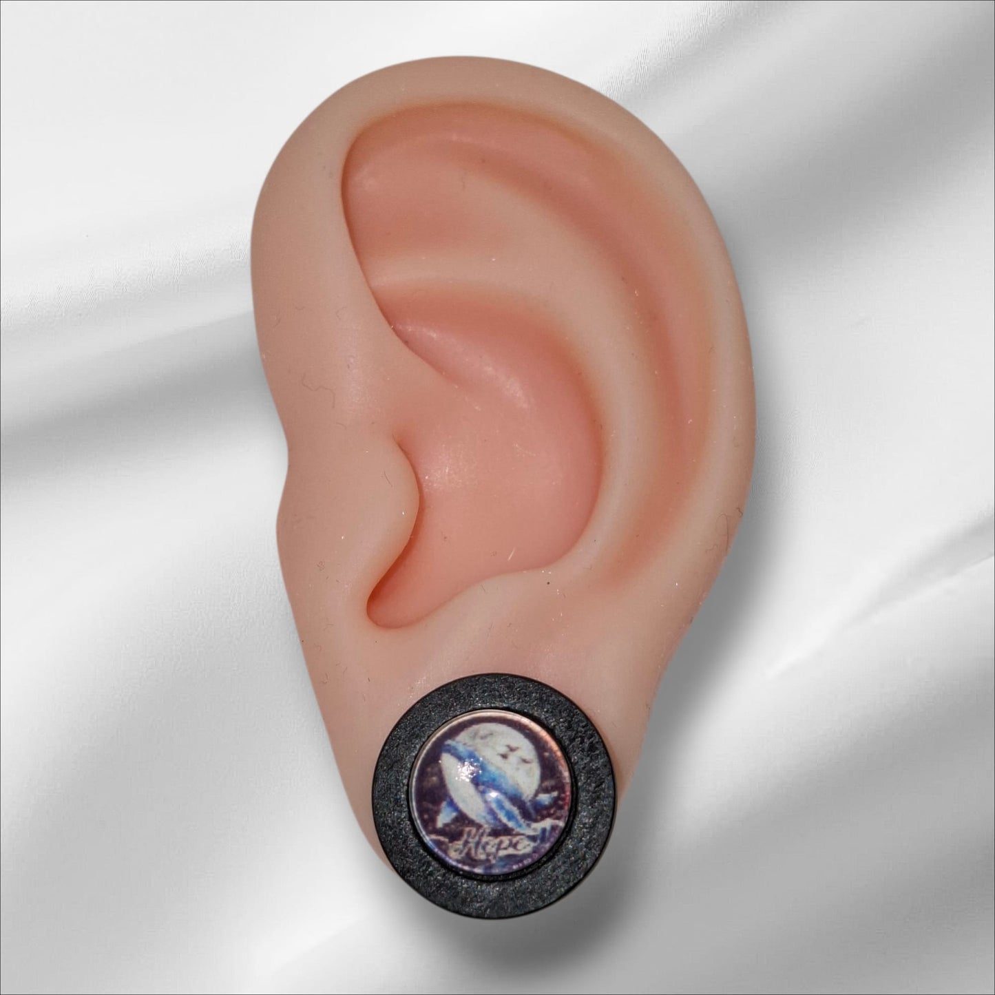 HOPE Cabochon Ohrstecker Holzfassung