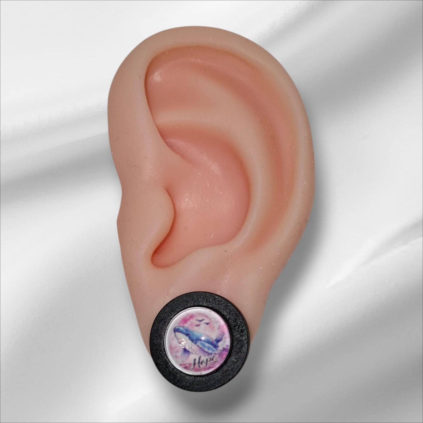 HOPE Cabochon Ohrstecker Holzfassung
