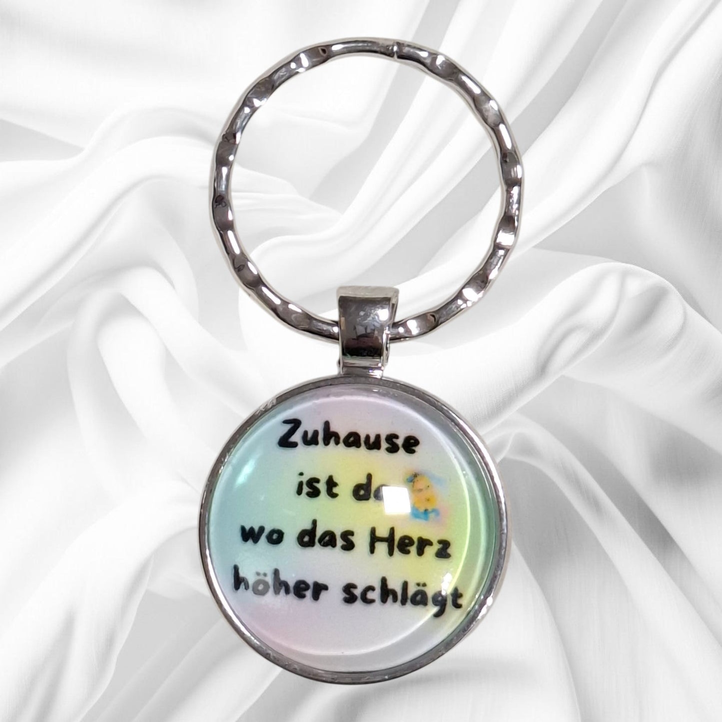 Schlüsselanhänger Merch Cabochon Edelstahl