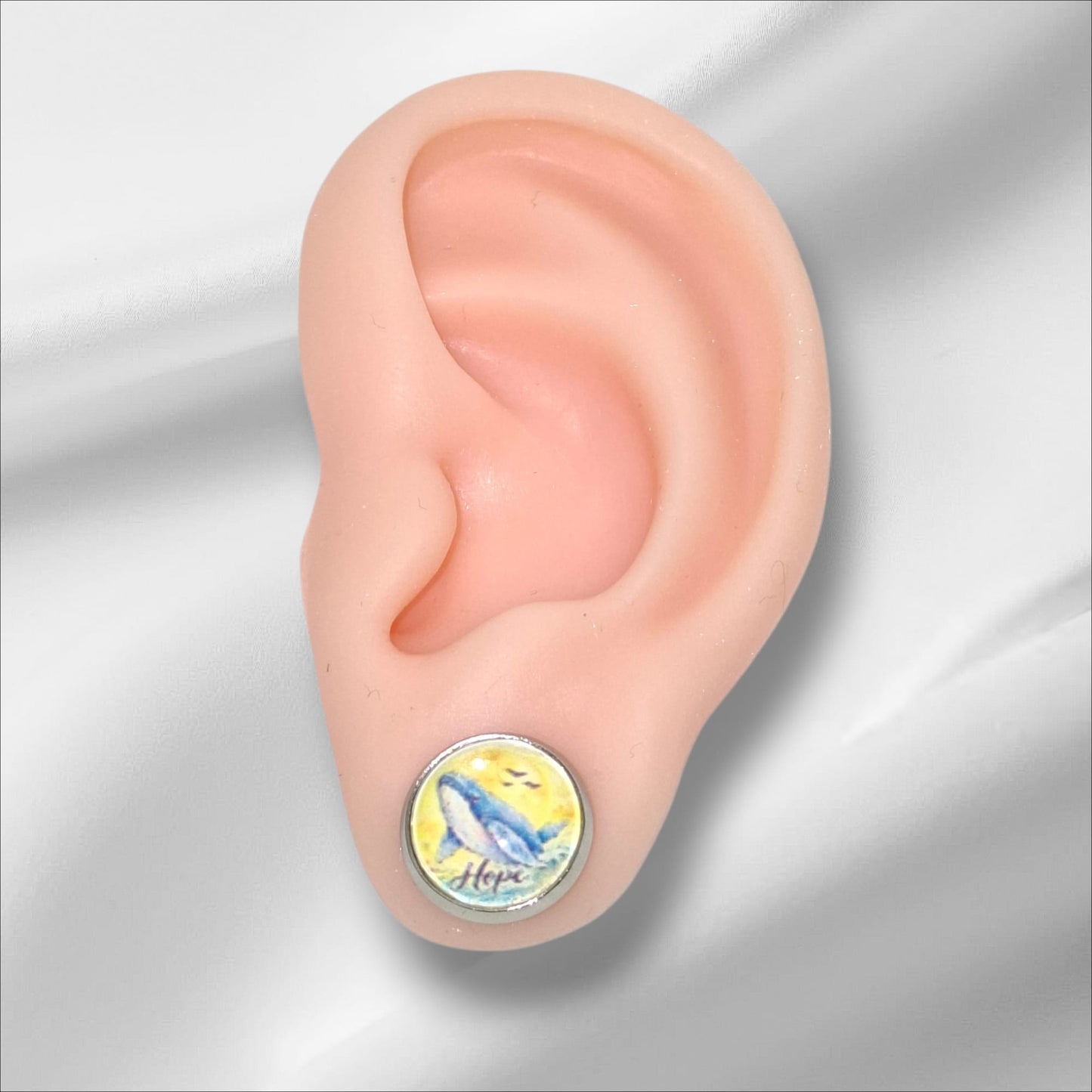 HOPE Ohrstecker 12mm Cabochon