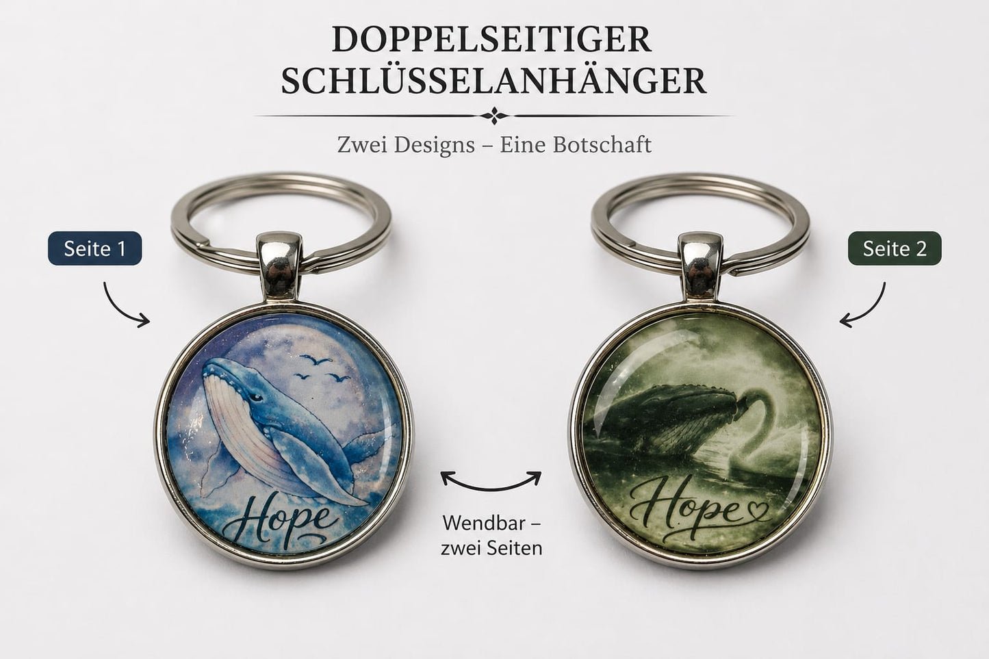 HOPE Schlüsselanhänger Cabochon