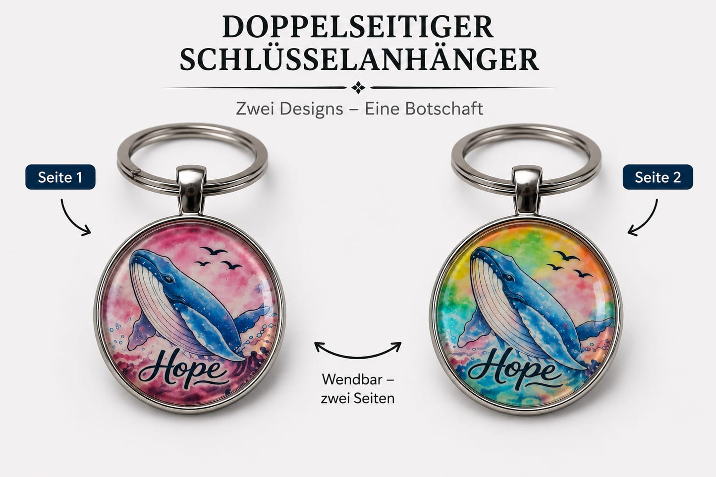 HOPE Schlüsselanhänger Cabochon