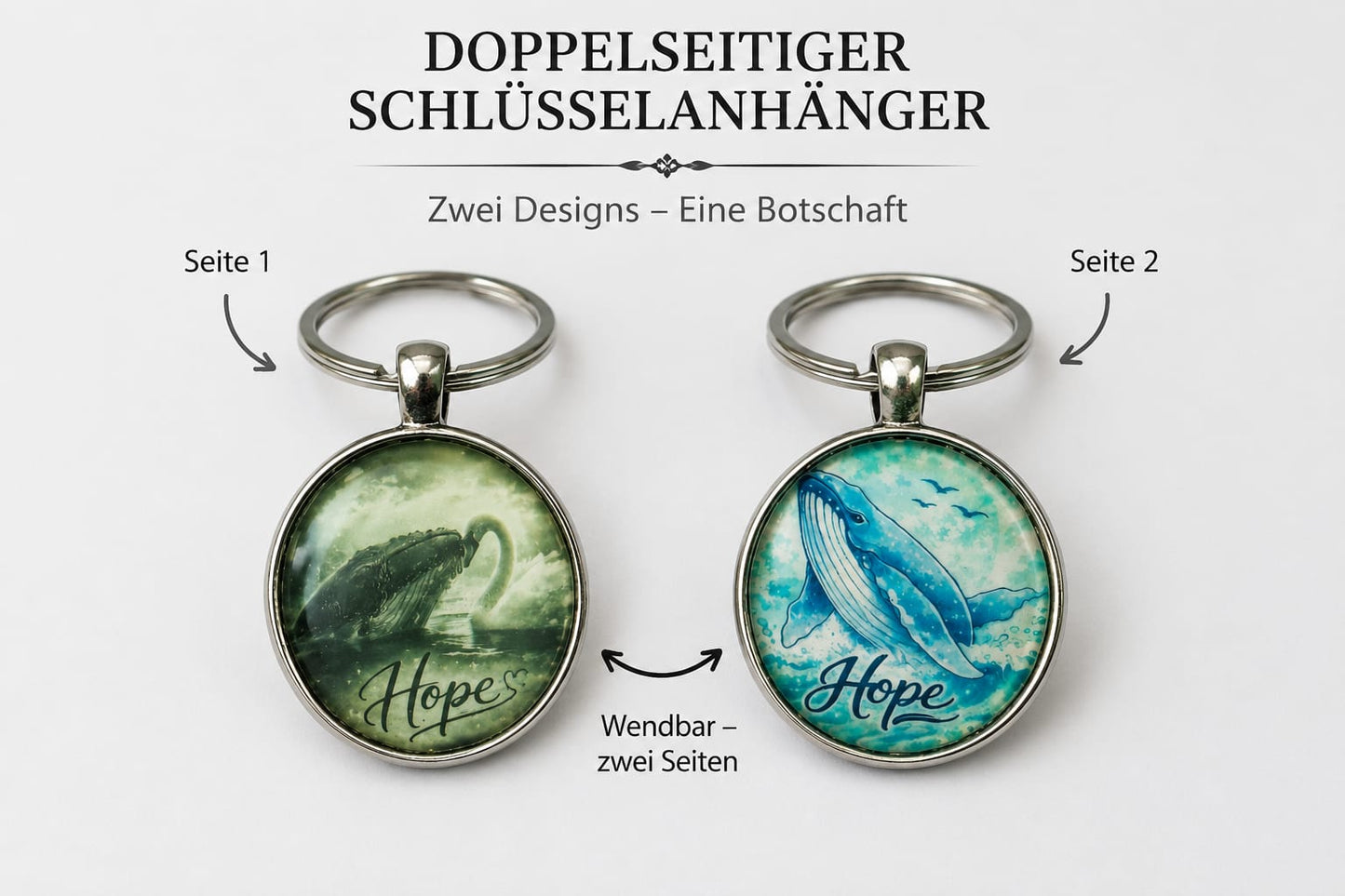 HOPE Schlüsselanhänger Cabochon
