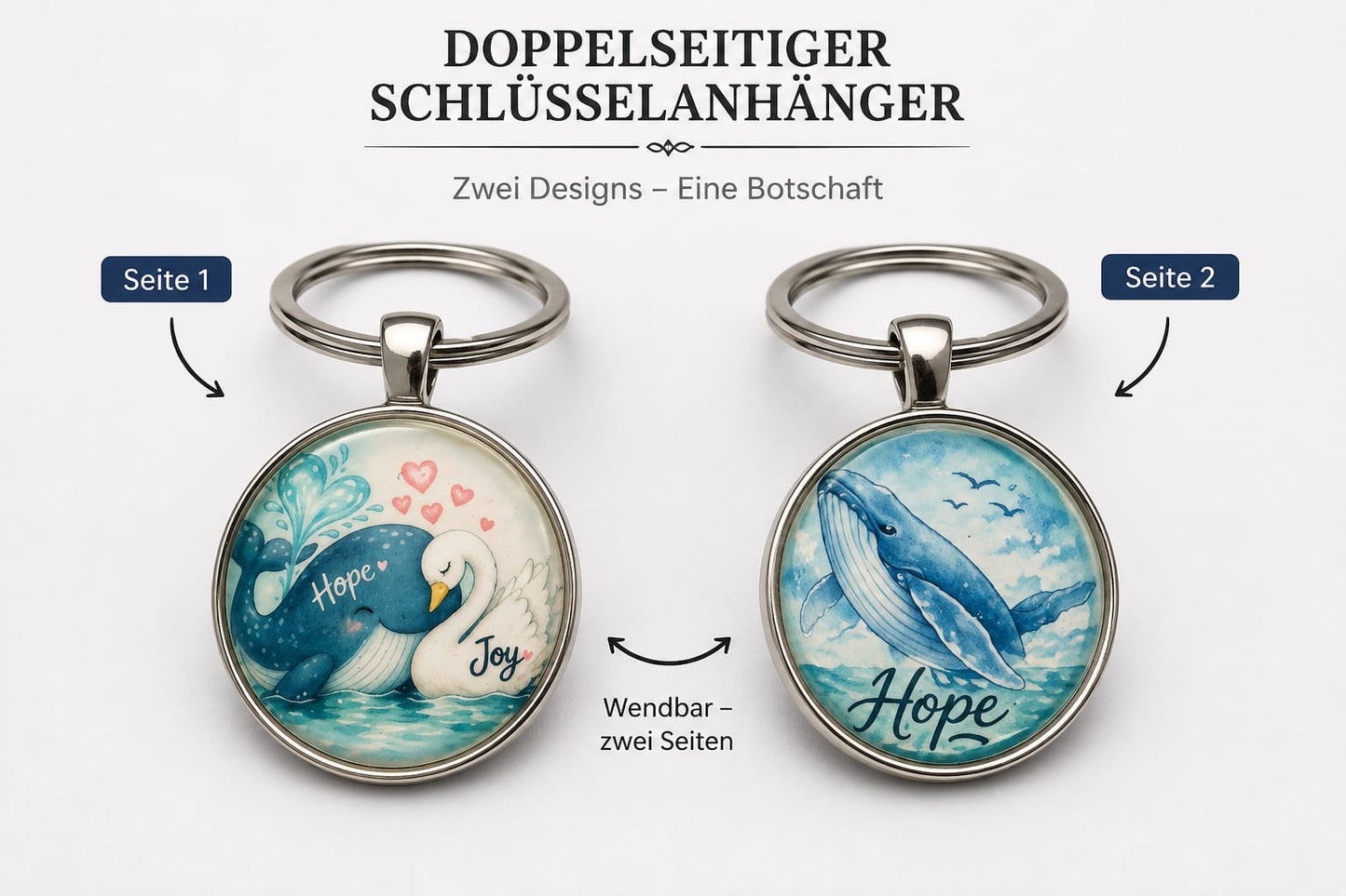 HOPE Schlüsselanhänger Cabochon